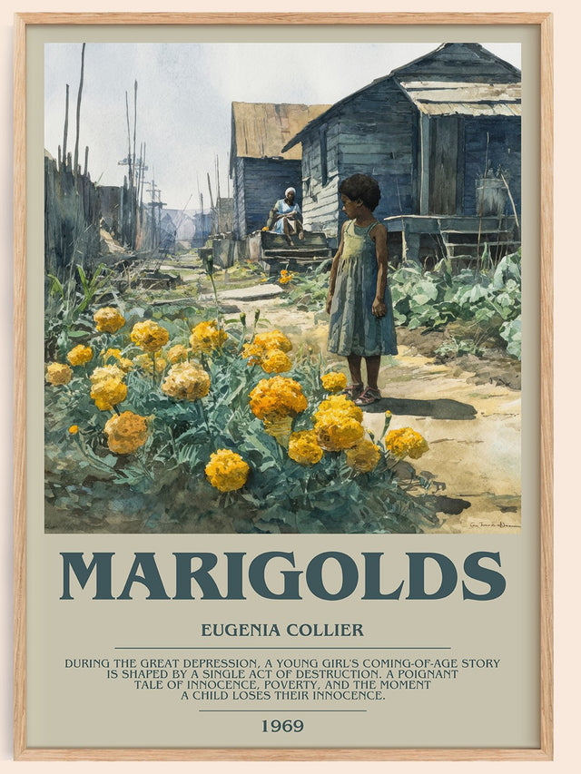Marigolds Bookish Wall Art by Eugenia Collier