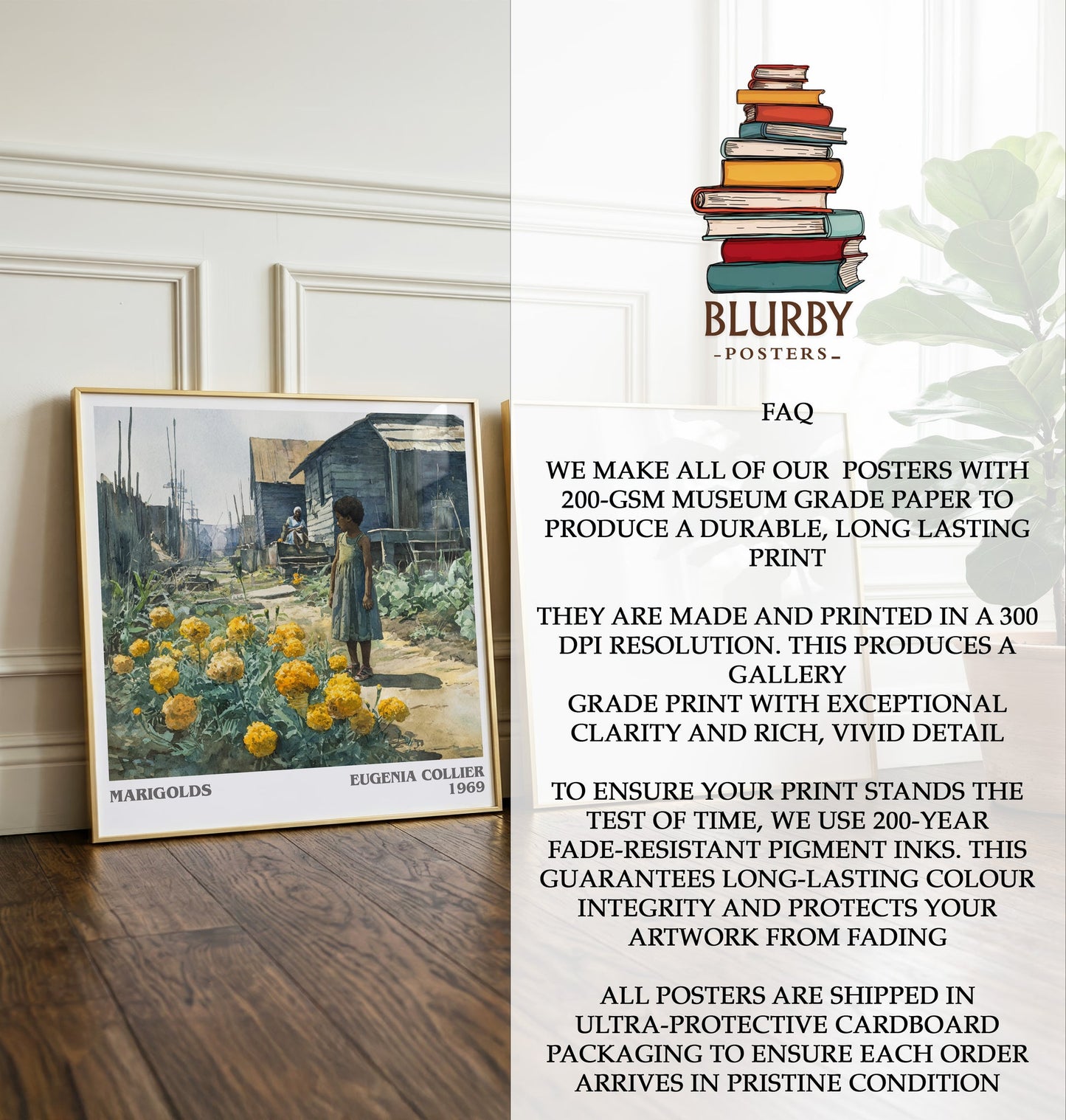 Marigolds Literary Art Print by Eugenia Collier