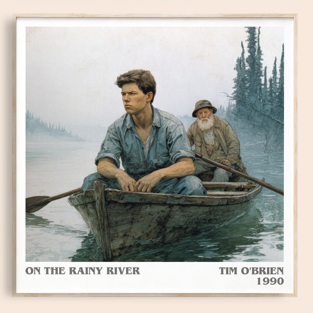 On The Rainy River Literary Art Print by Tim O'Brien