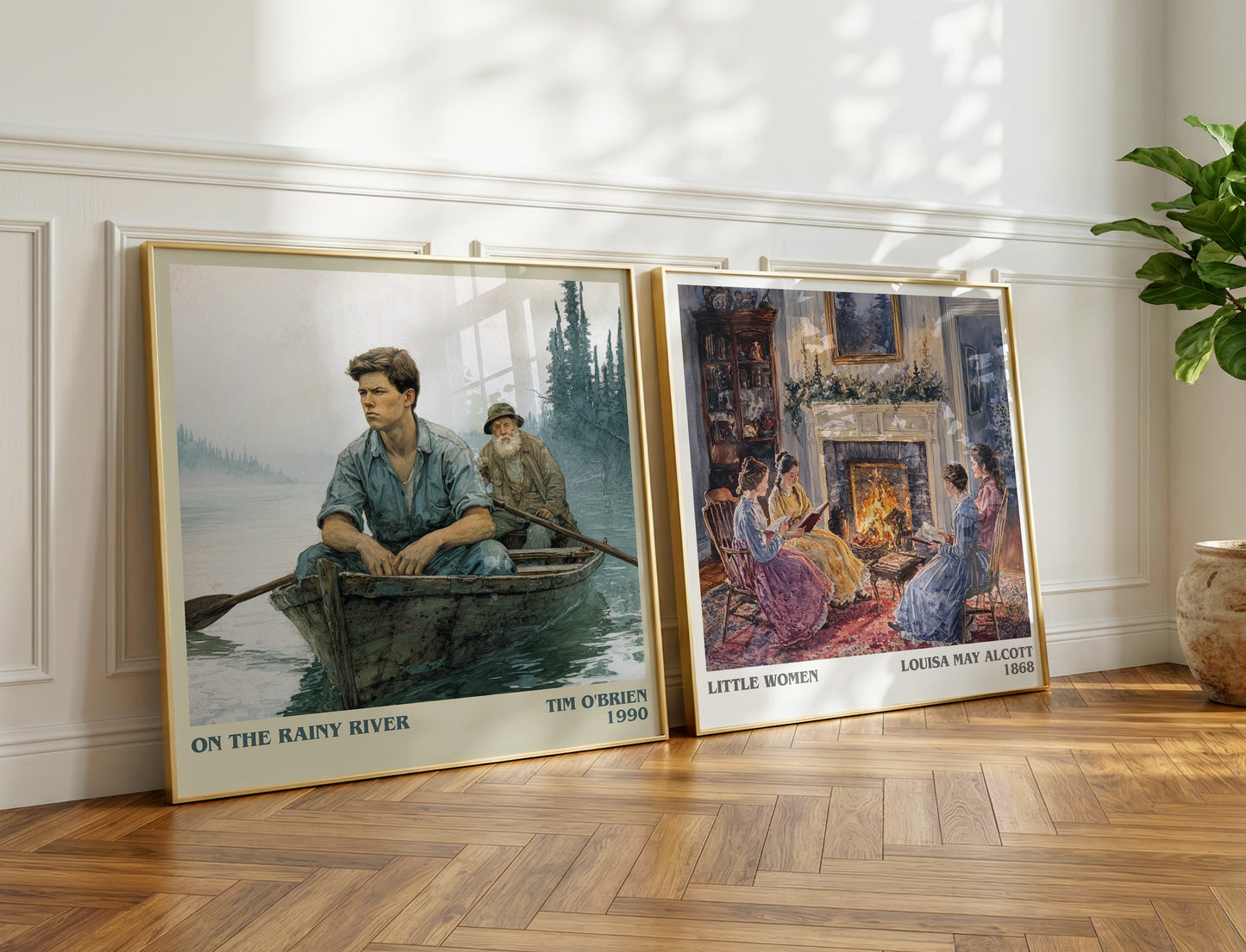 On The Rainy River book poster packaging – museum-quality print rolled in protective tube