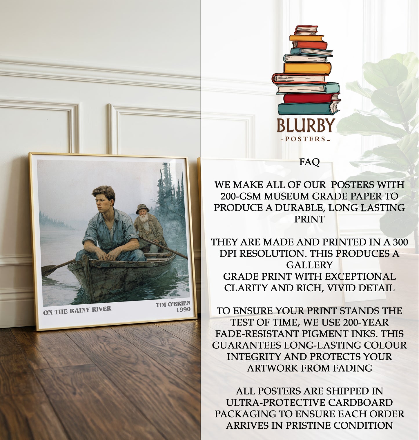 On The Rainy River Literary Art Print by Tim O'Brien