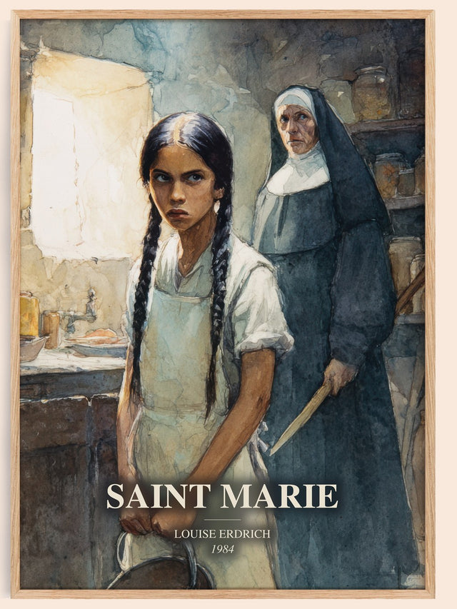 Saint Marie Book Watercolour Illustration by Louise Erdrich