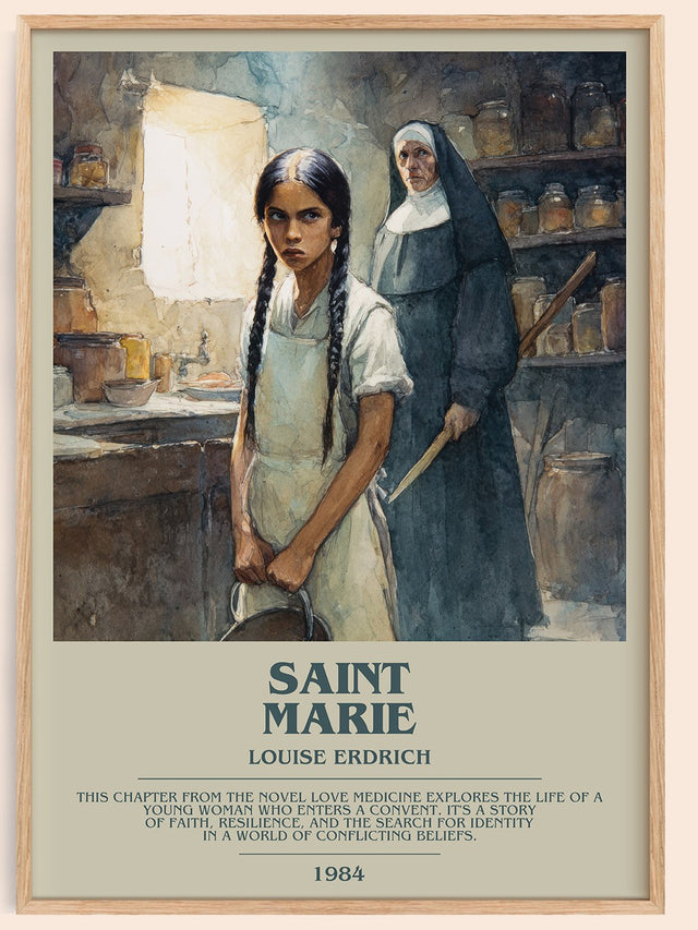 Saint Marie Bookish Wall Art by Louise Erdrich