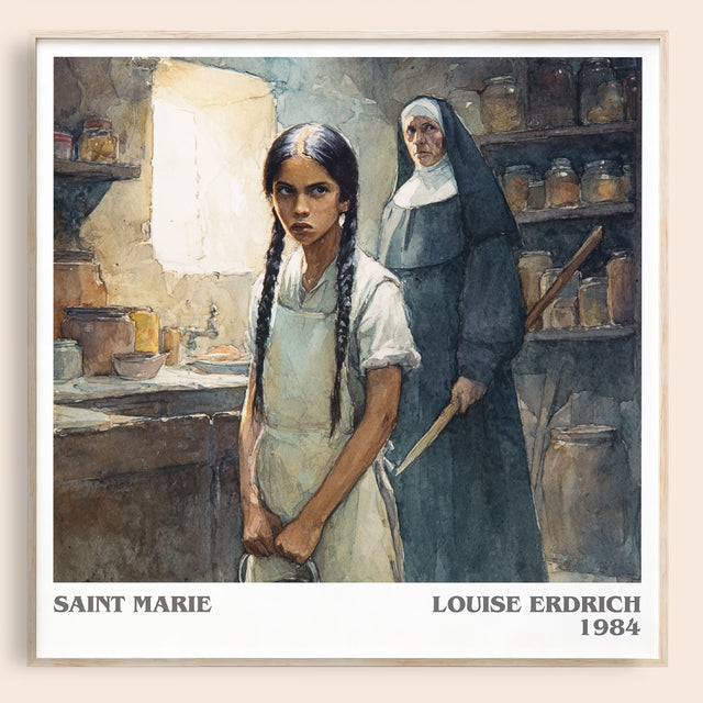 Saint Marie Literary Art Print by Louise Erdrich