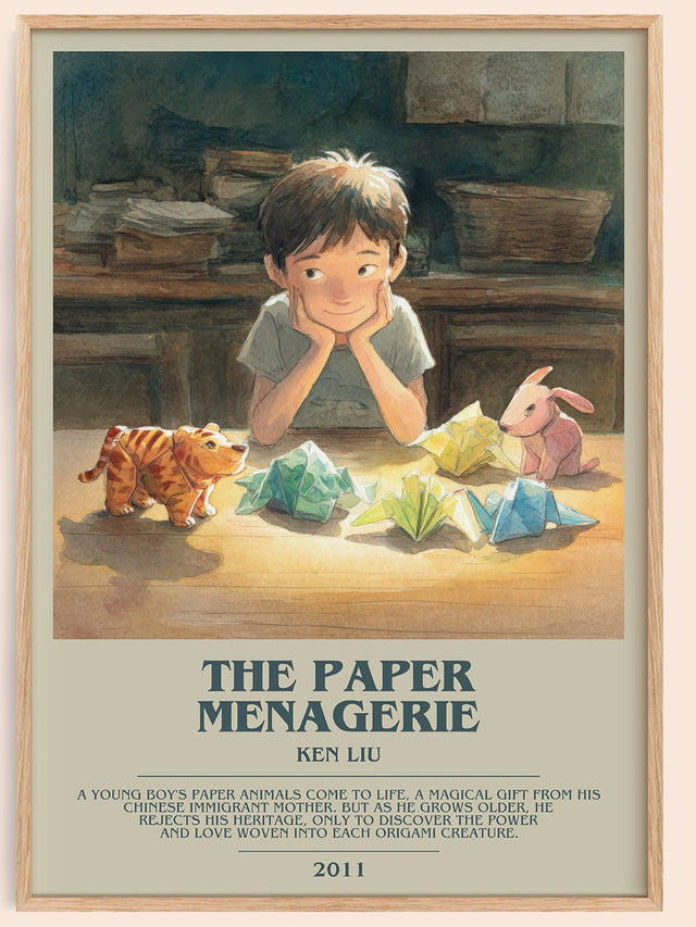 The Paper Menagerie Bookish Wall Art by Ken Liu
