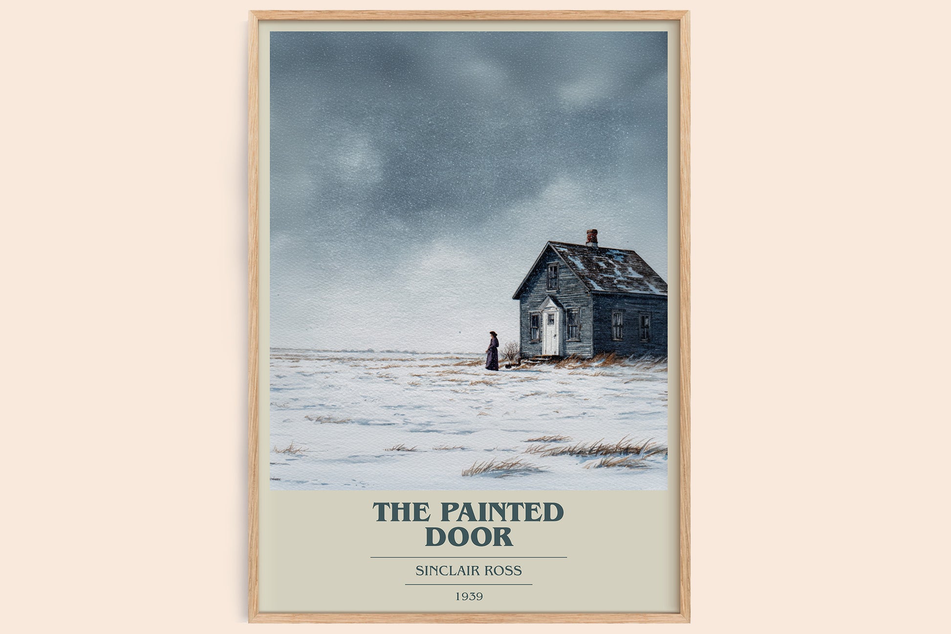 The Painted Door book cover book poster by Sinclair Ross – framed literary art print