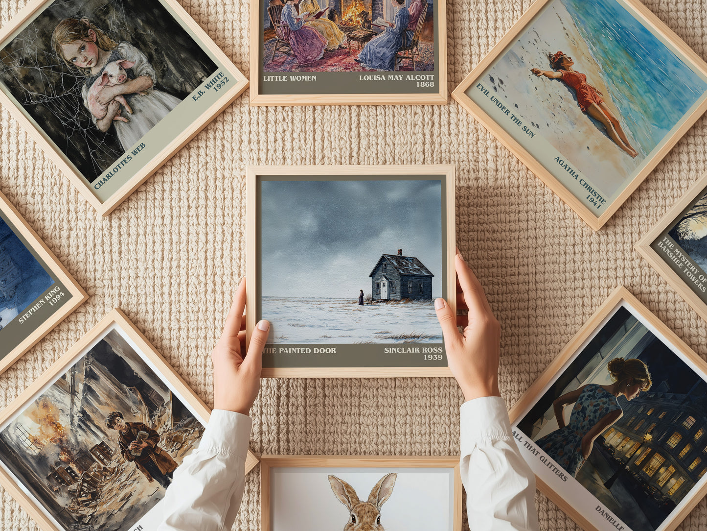 The Painted Door literary book poster framed on wall – literary fiction wall art