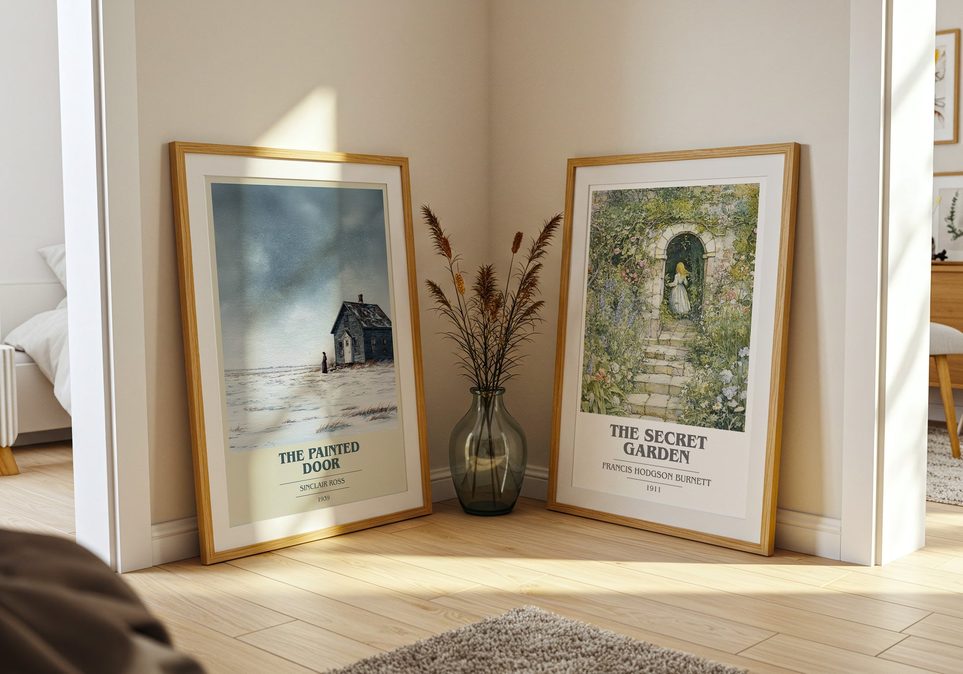 The Painted Door book cover book poster framed on wall – literary fiction wall art