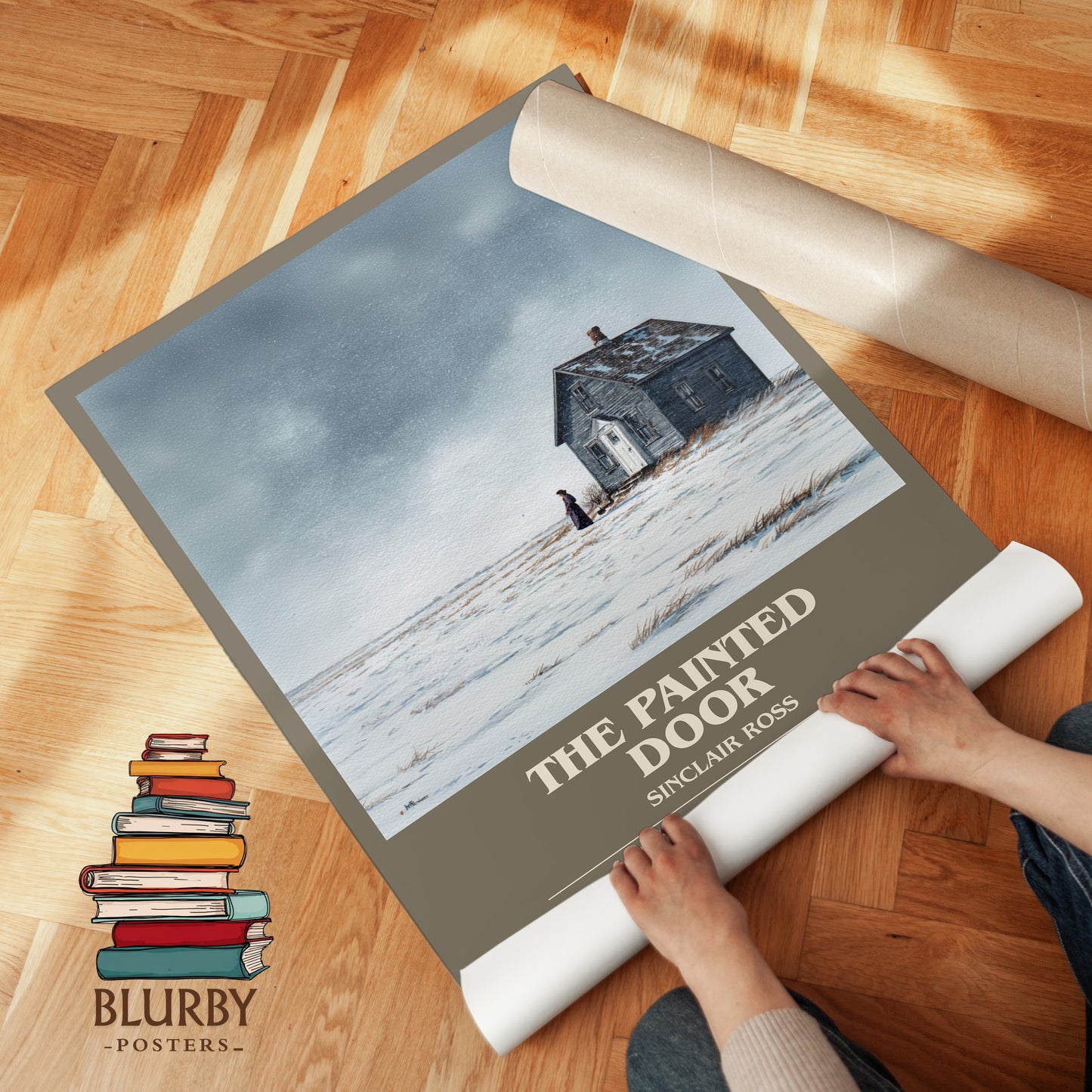 The Painted Door bookish print on bookshelf – Sinclair Ross fan gift
