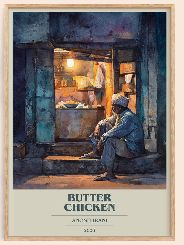 Butter Chicken Book Cover Poster by Anosh Irani
