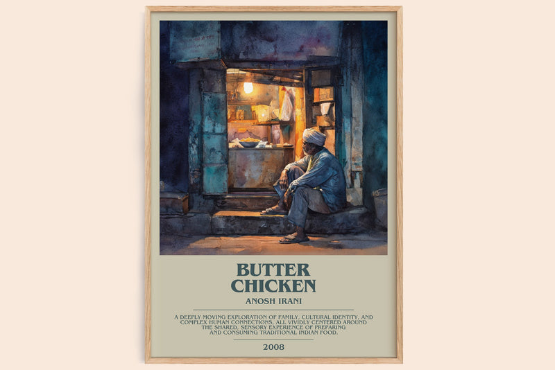 Butter Chicken Bookish Wall Art by Anosh Irani (Modern style)