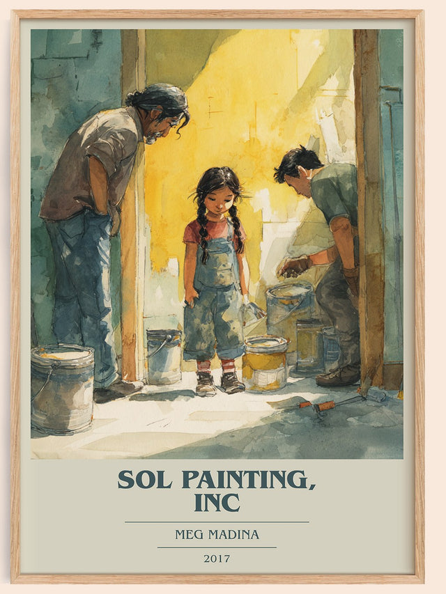 Sol Painting, Inc Book Cover Poster by Meg Madina