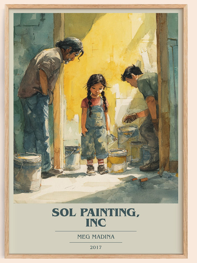 Sol Painting, Inc Book Cover Poster by Meg Madina