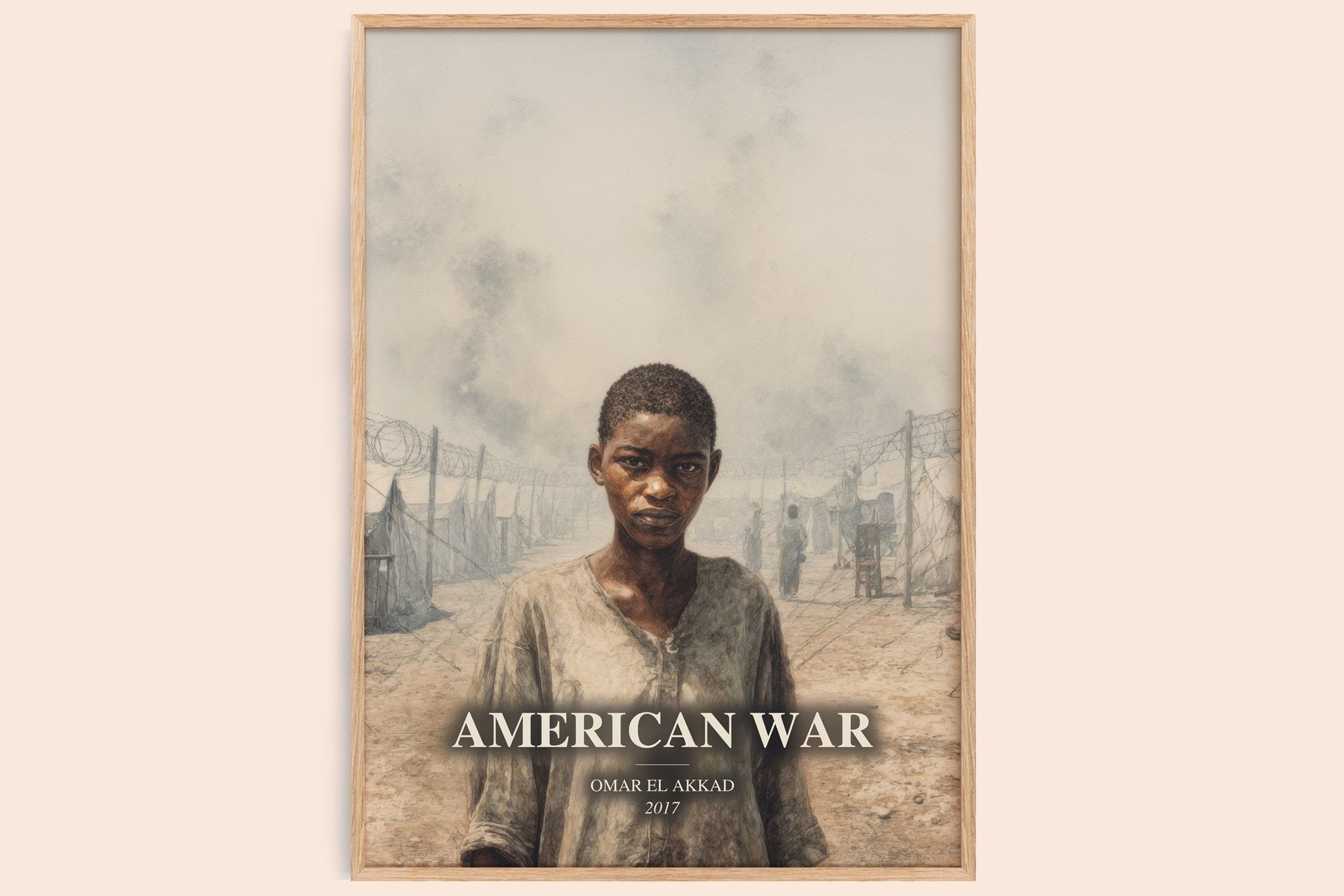 American War Book Watercolour Illustration by Omar El Akkad