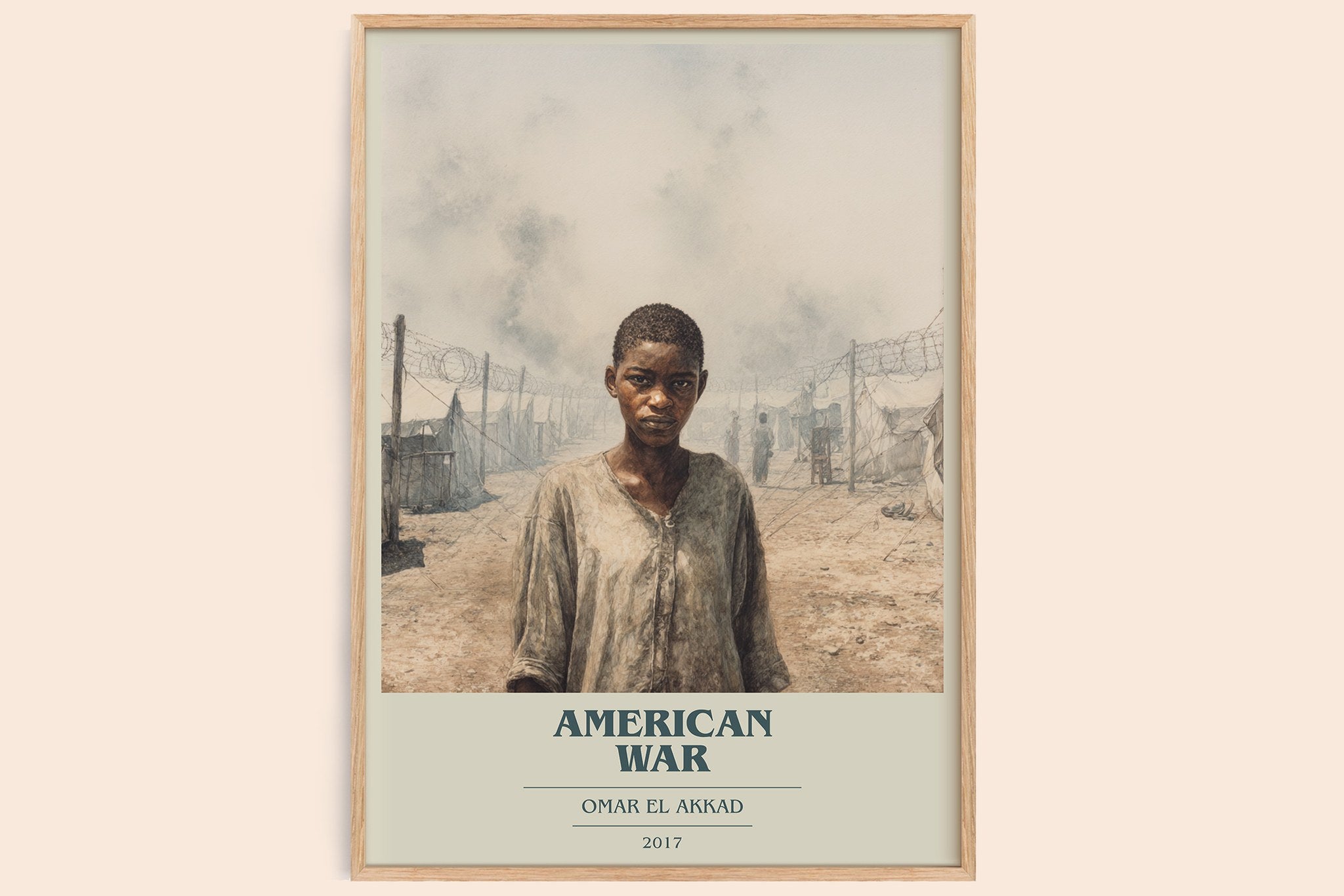 American War Book Cover Poster by Omar El Akkad