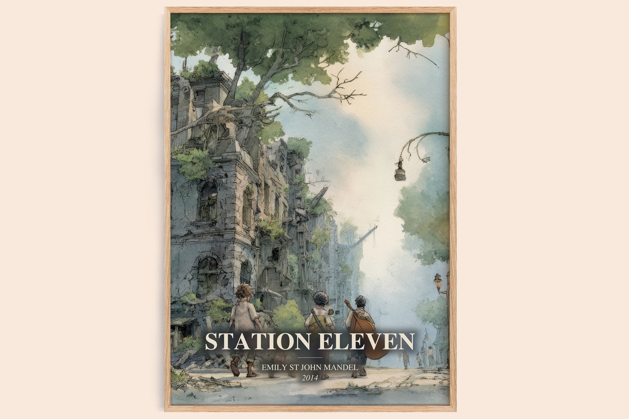 Station Eleven Book Watercolour Illustration by Emily St John Mandel