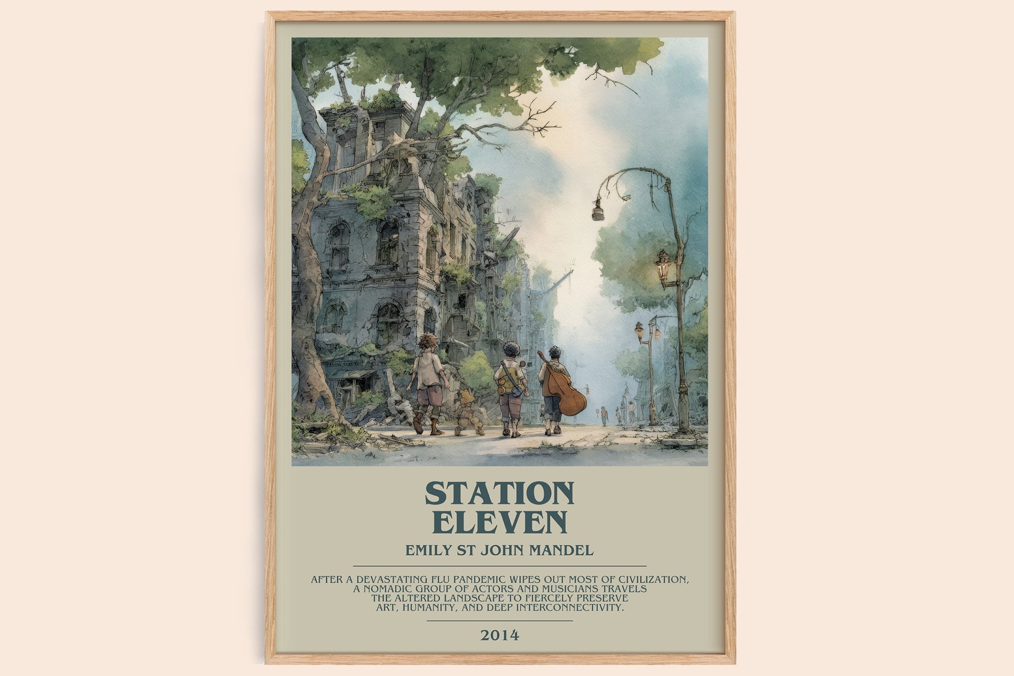 Station Eleven Bookish Wall Art by Emily St John Mandel