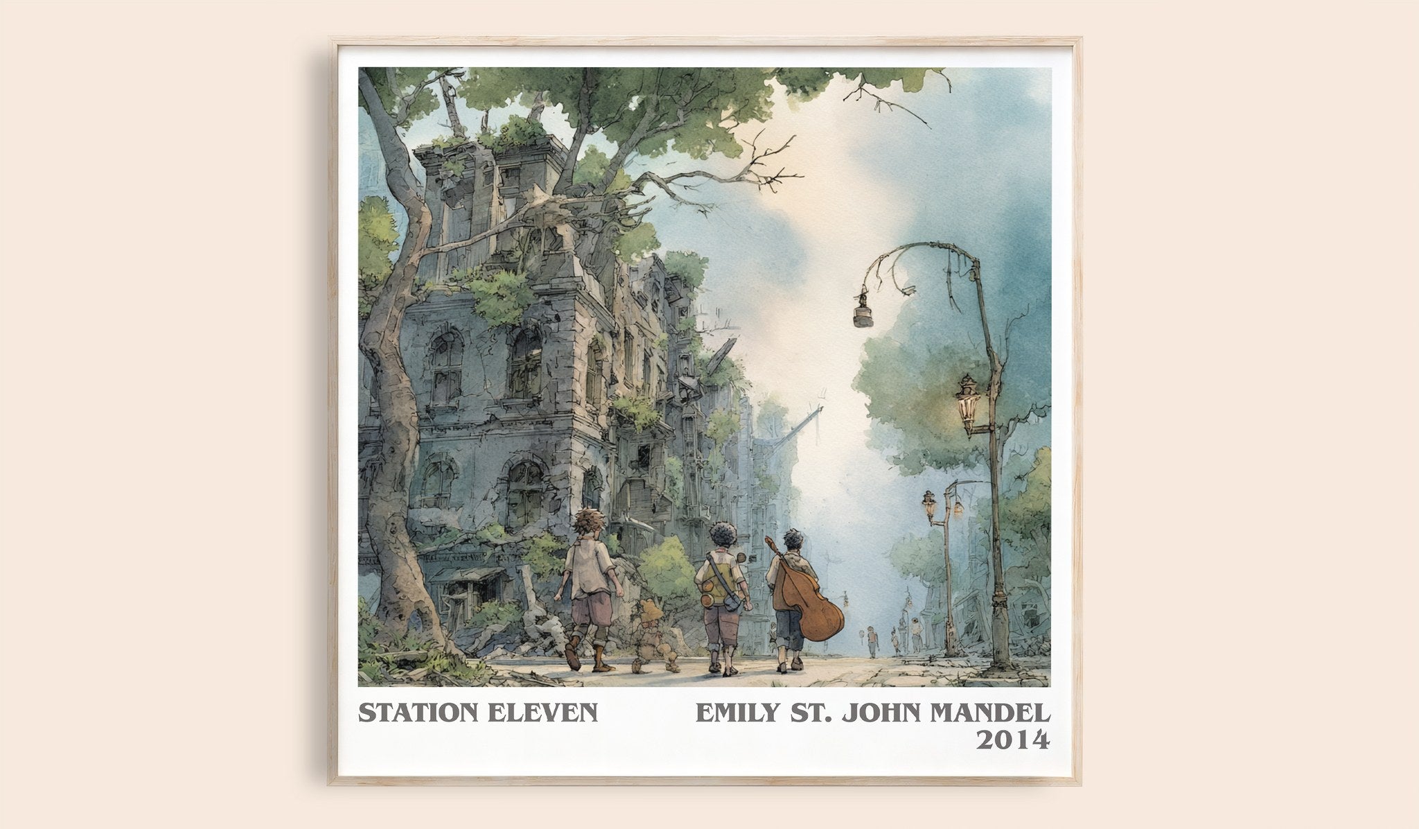 Station Eleven Literary Art Print by Emily St John Mandel