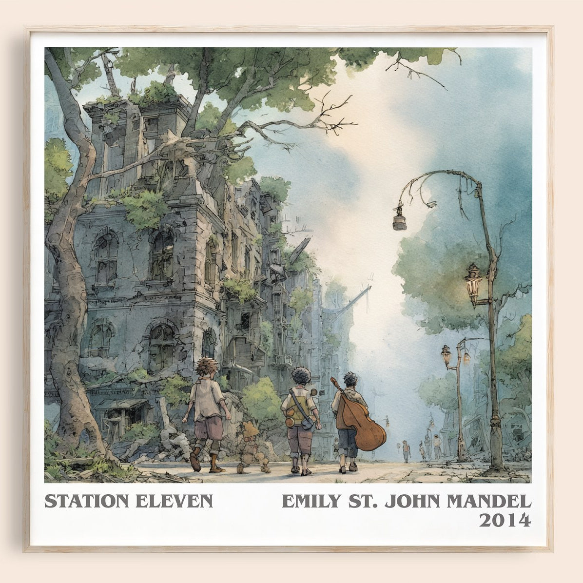 Station Eleven Literary Art Print by Emily St John Mandel