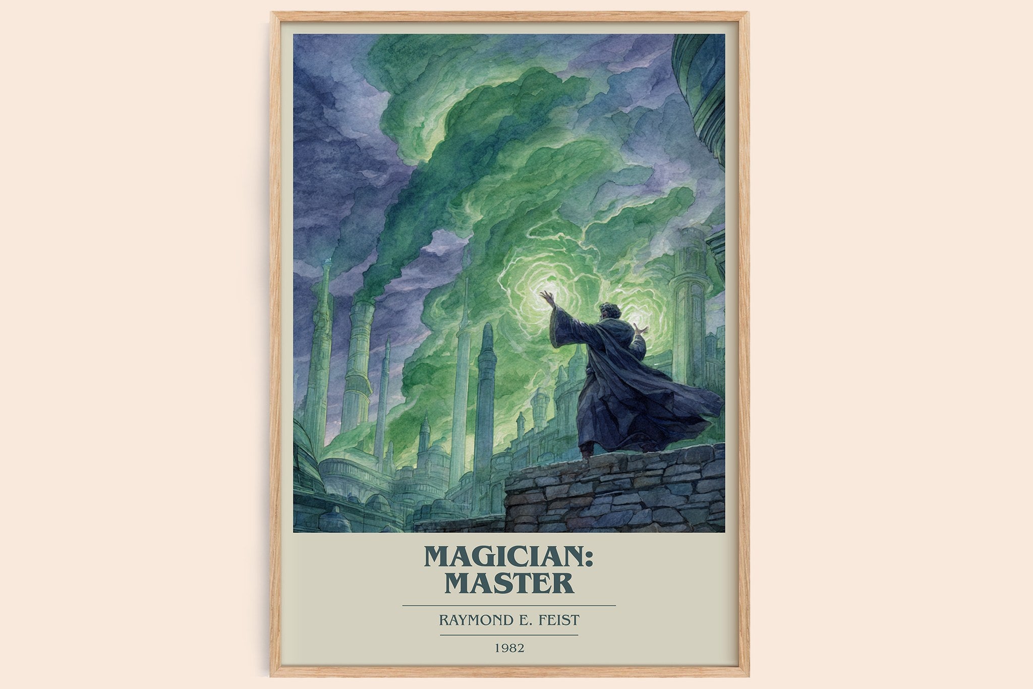 Magician: Master Book Cover Poster by Raymond E. Feist