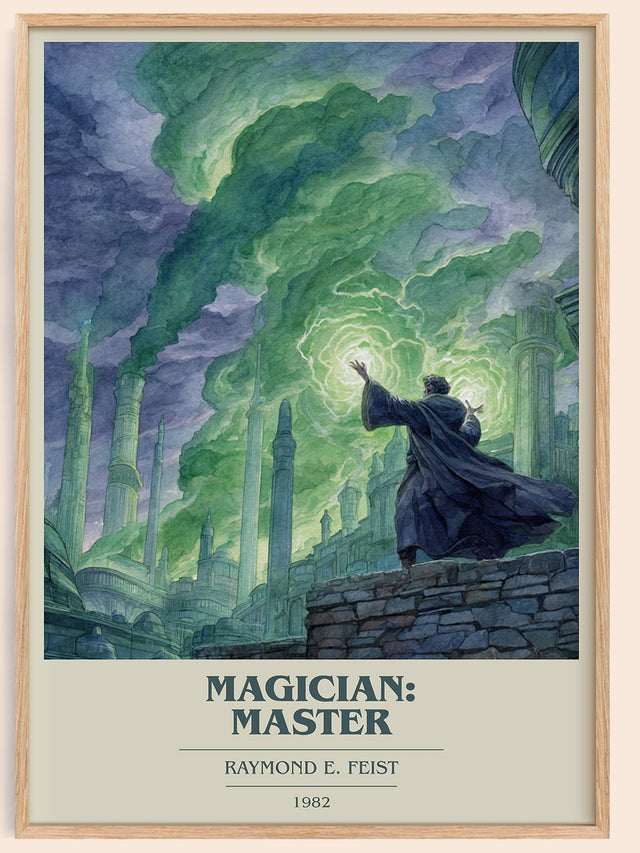 Magician: Master Book Cover Poster by Raymond E. Feist