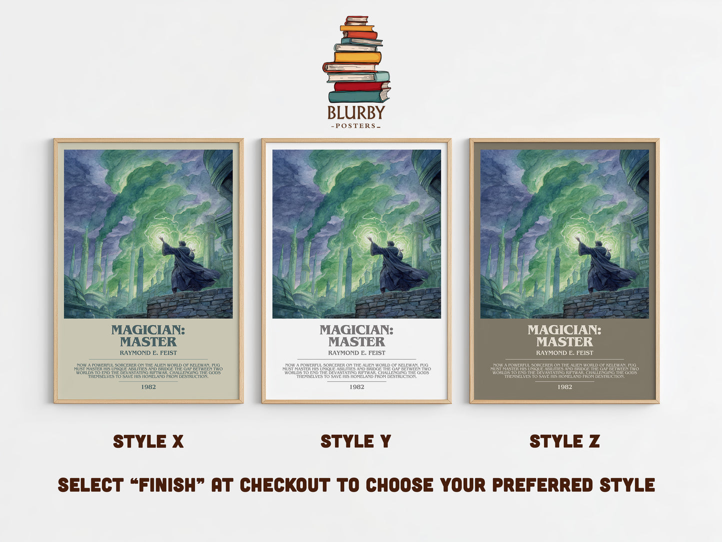 Magician: Master bookish print in frame leaning in hallway – fantasy wall art