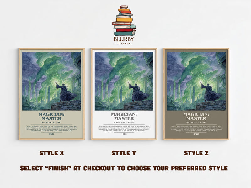Magician: Master bookish print in frame leaning in hallway – fantasy wall art