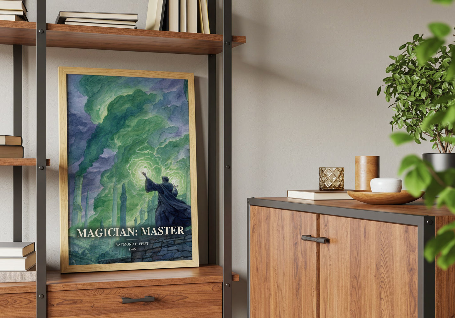 Magician: Master book watercolour illustration paper finish options – matte satin gloss