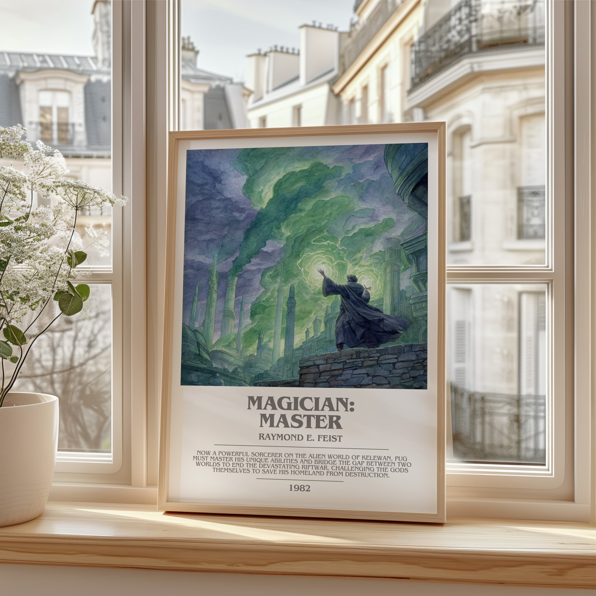 Magician: Master bookish poster colour and style options – Raymond E. Feist book art