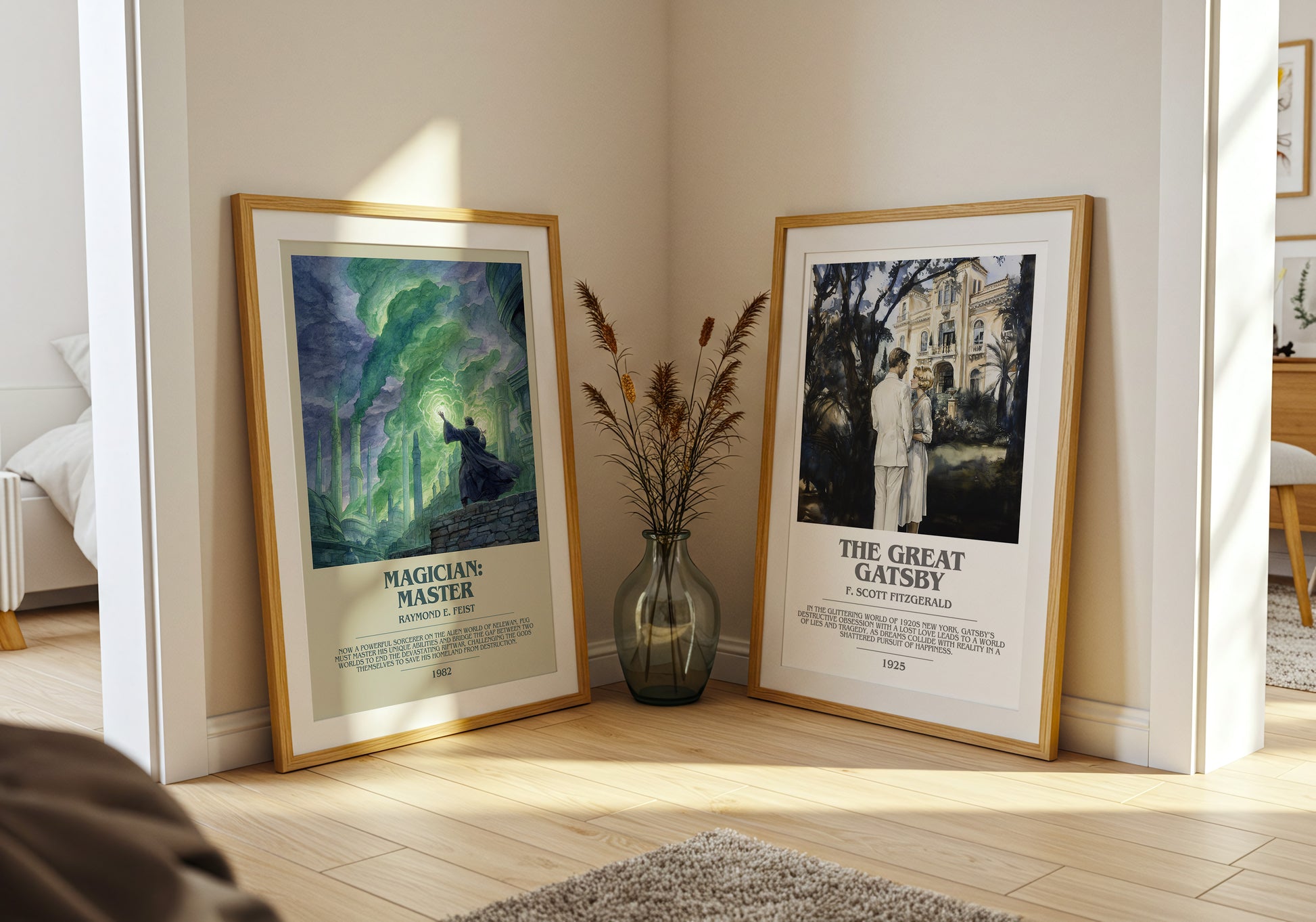 Magician: Master bookish book poster framed on wall – fantasy wall art