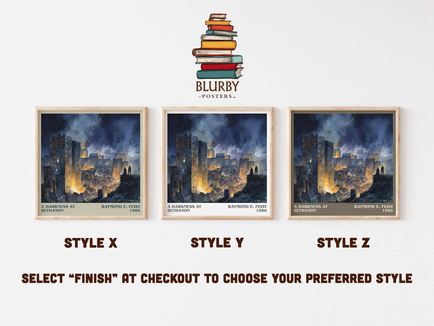 A Darkness at Sethanon literary art print colour and style options – Raymond E. Feist book art