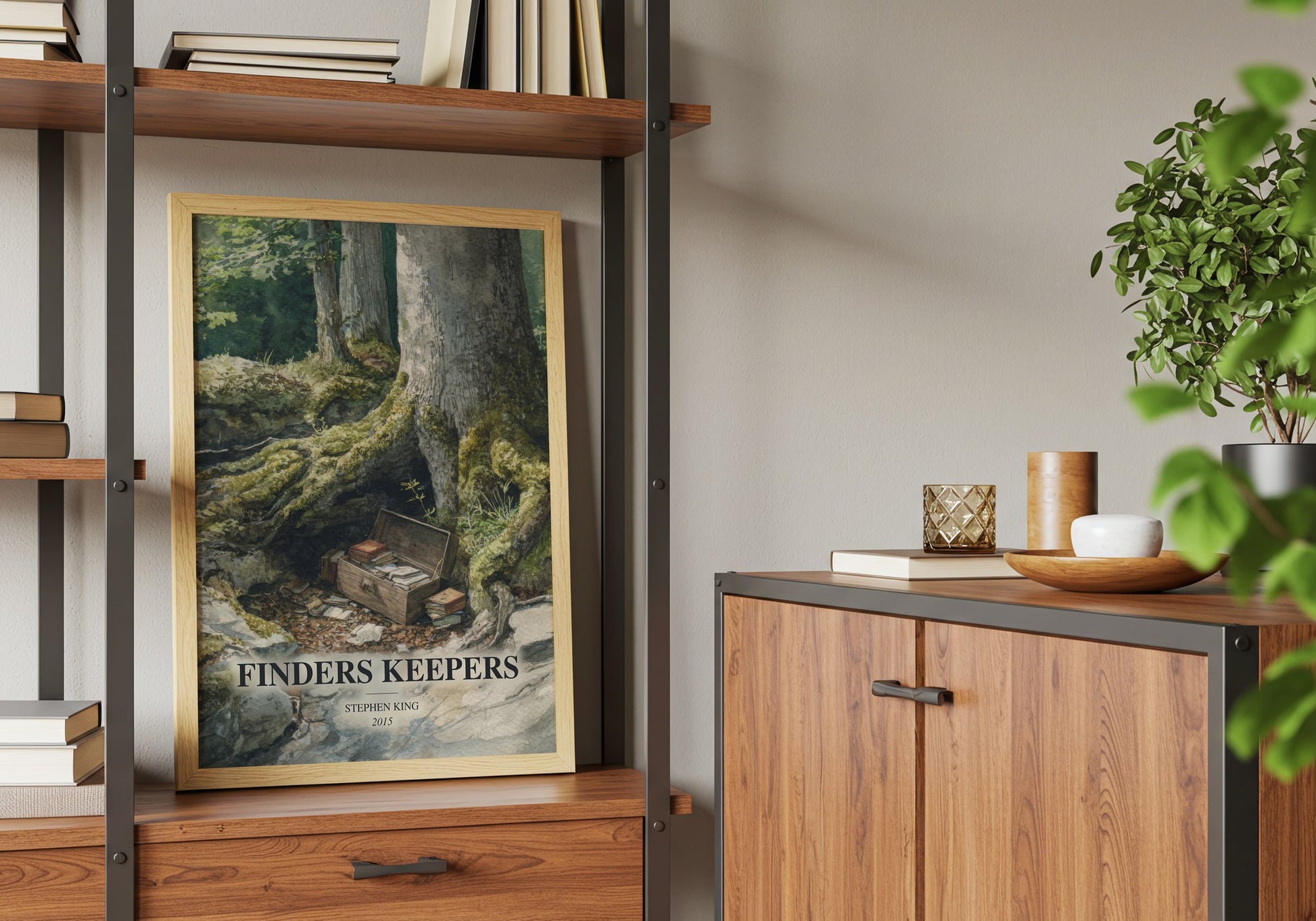 Finders Keepers book watercolour illustration paper finish options – matte satin gloss