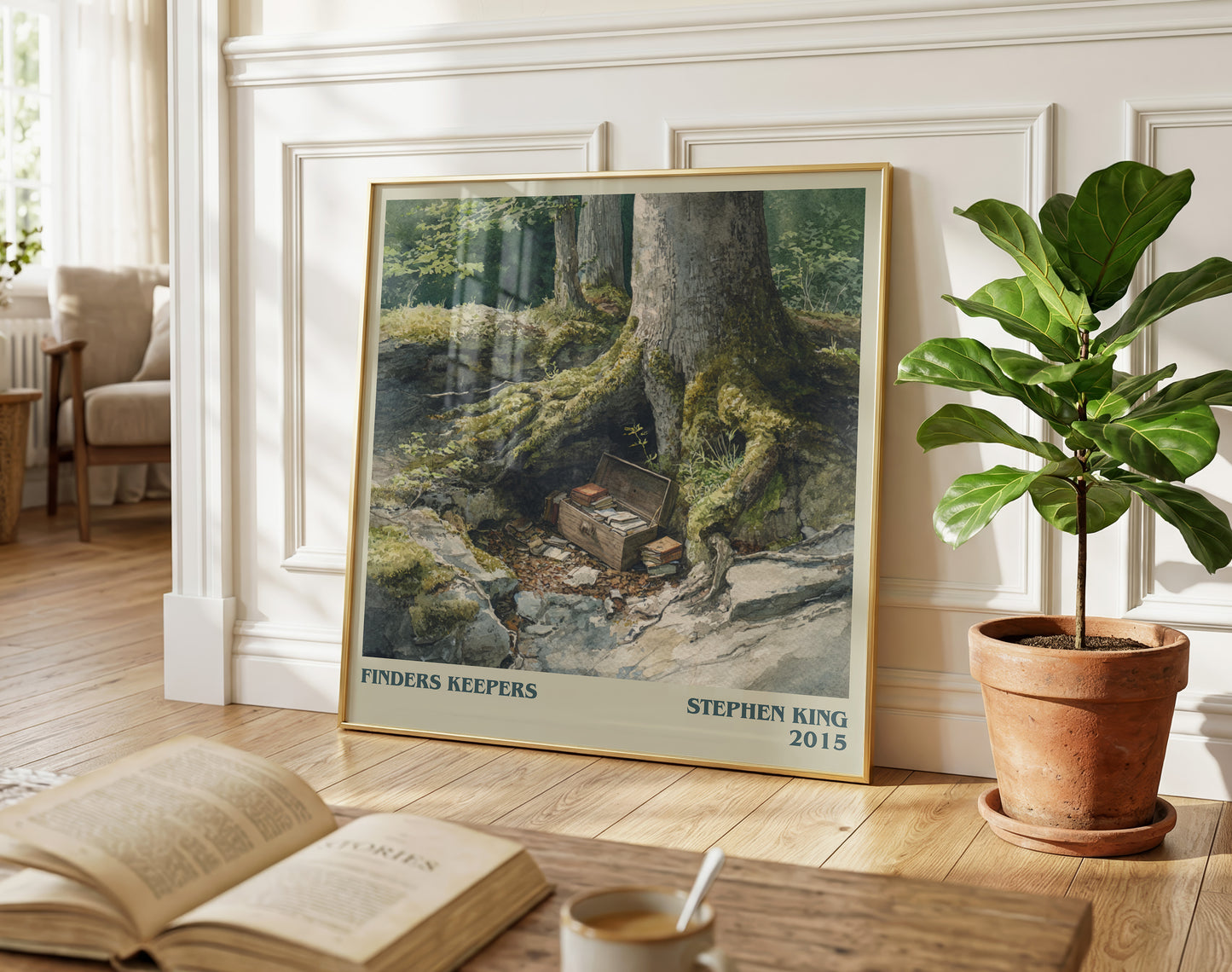 Finders Keepers literary poster paired in gallery wall – literary art prints
