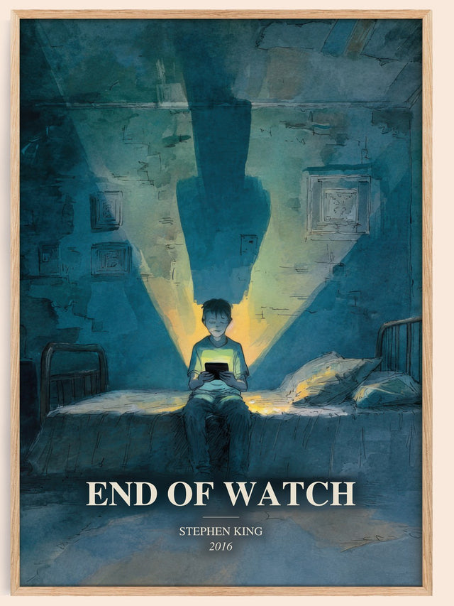End Of Watch Book Watercolour Illustration by Stephen King