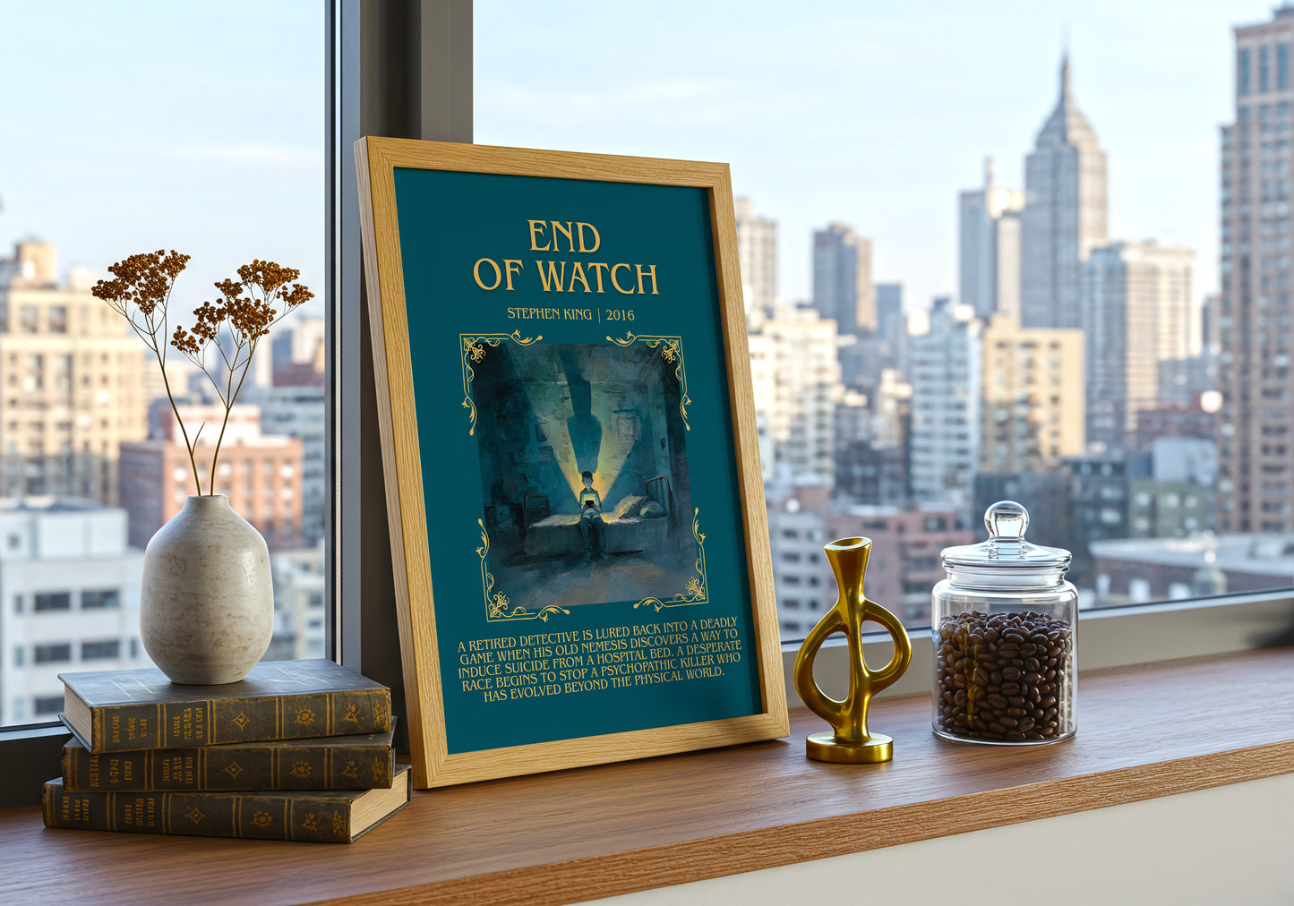 End of Watch minimalist poster paper finish options – matte satin gloss