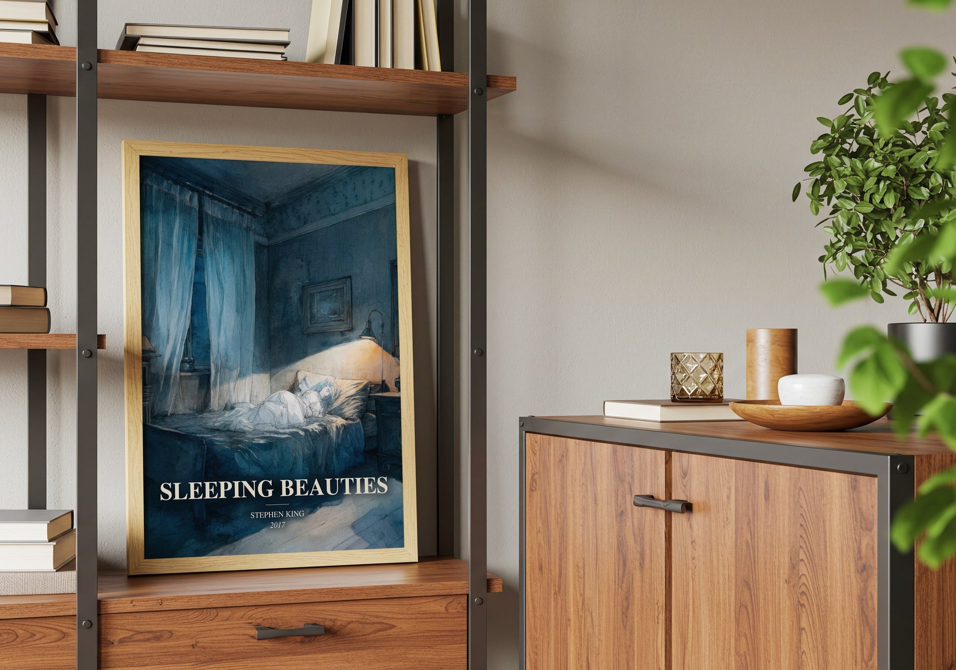 Sleeping Beauties book watercolour illustration paper finish options – matte satin gloss