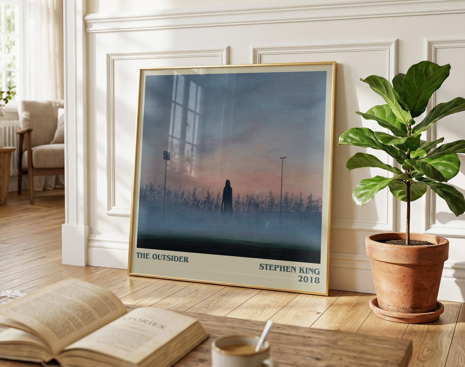 The Outsider literary poster paired in gallery wall – literary art prints