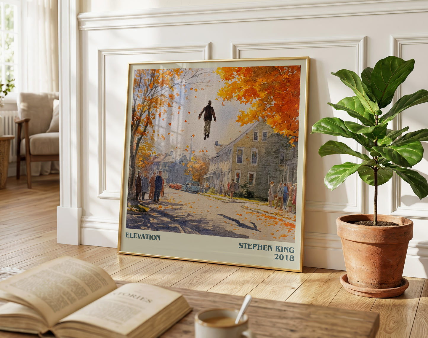Elevation literary poster paired in gallery wall – literary art prints