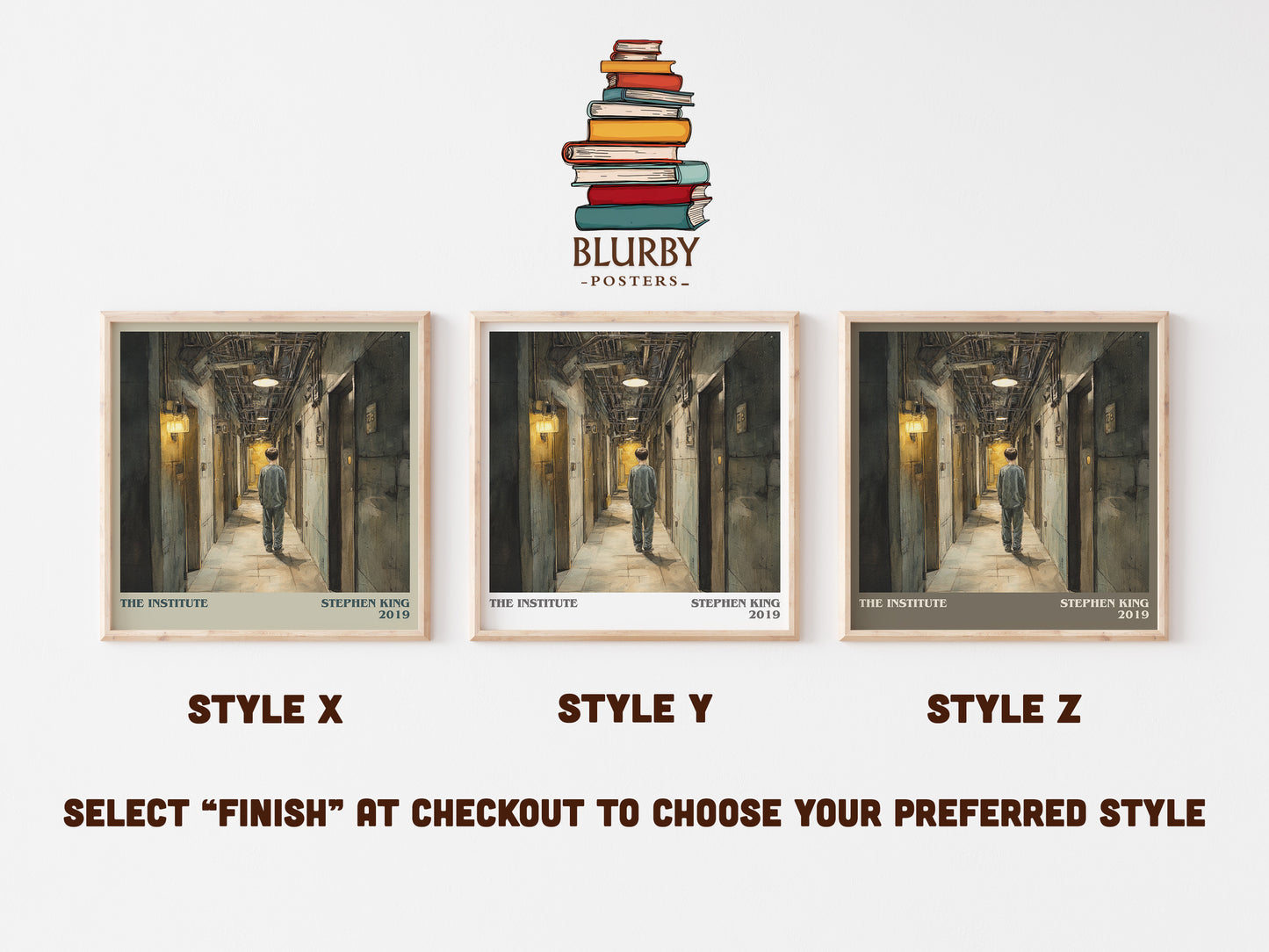 The Institute literary art print colour and style options – Stephen King book art