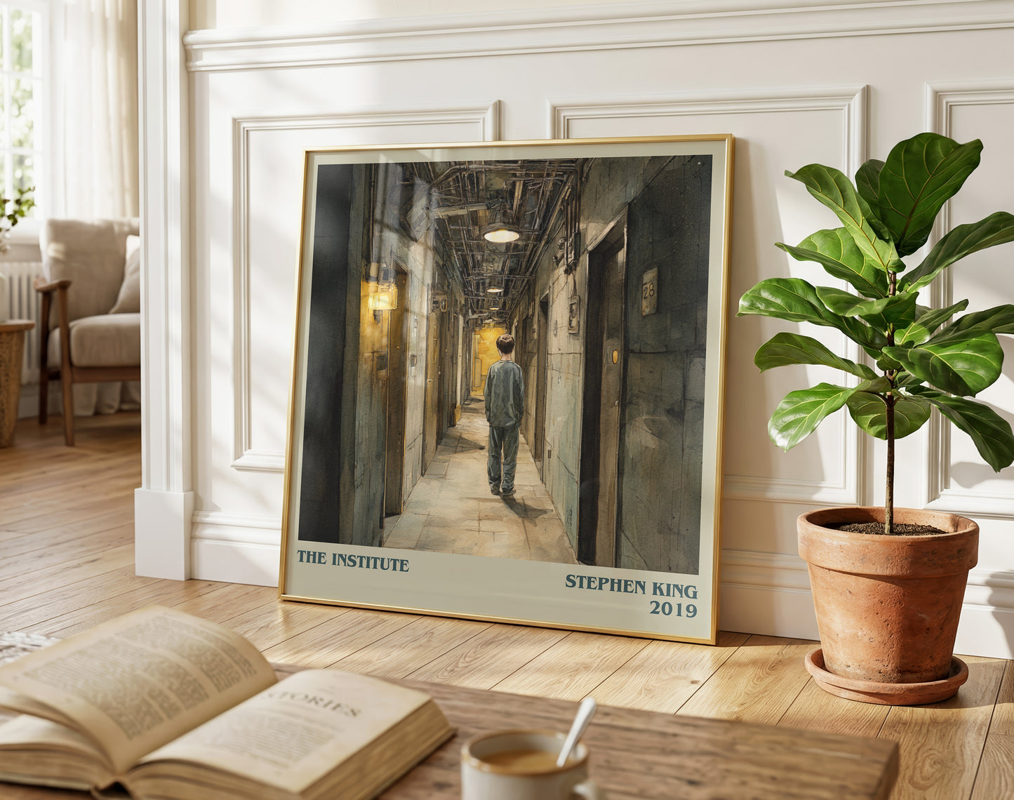 The Institute literary poster paired in gallery wall – literary art prints