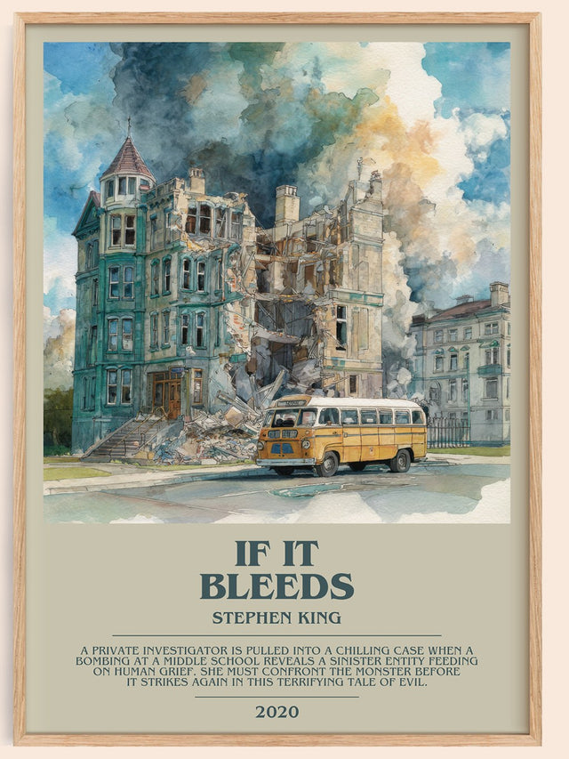 If It Bleeds Bookish Wall Art by Stephen King