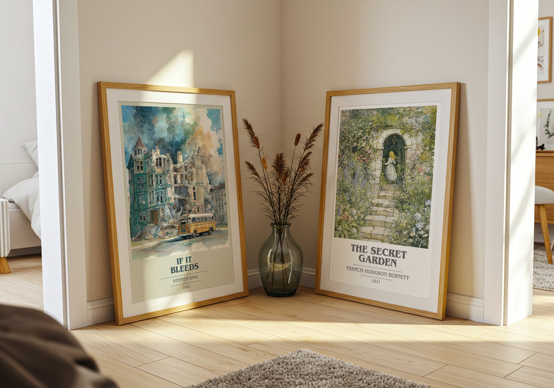 If It Bleeds book cover book poster framed on wall – horror wall art