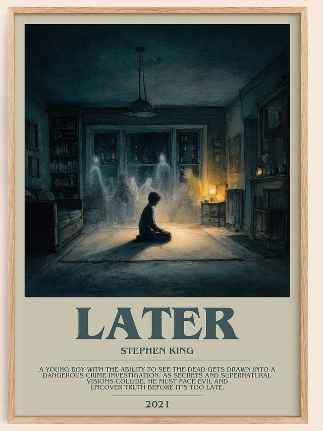 Later Bookish Wall Art by Stephen King