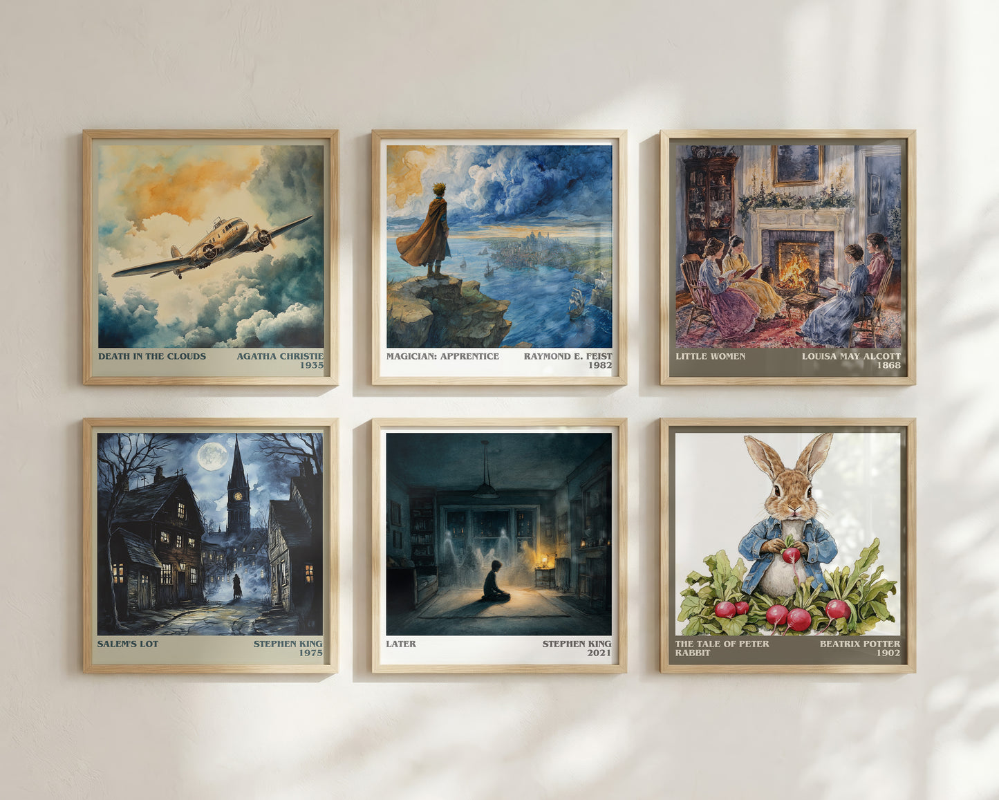 Later literary book poster framed on wall – horror wall art