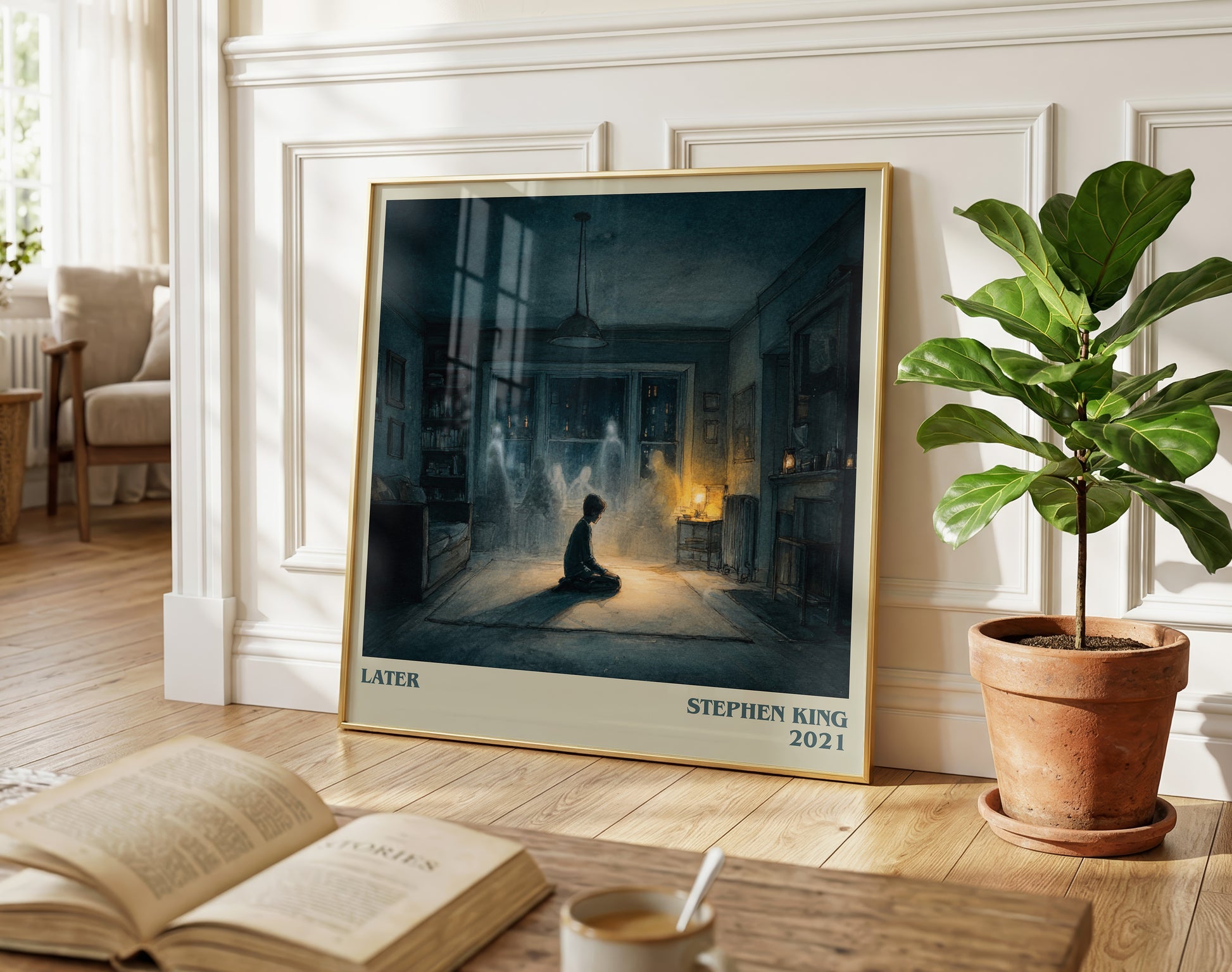 Later literary poster paired in gallery wall – literary art prints