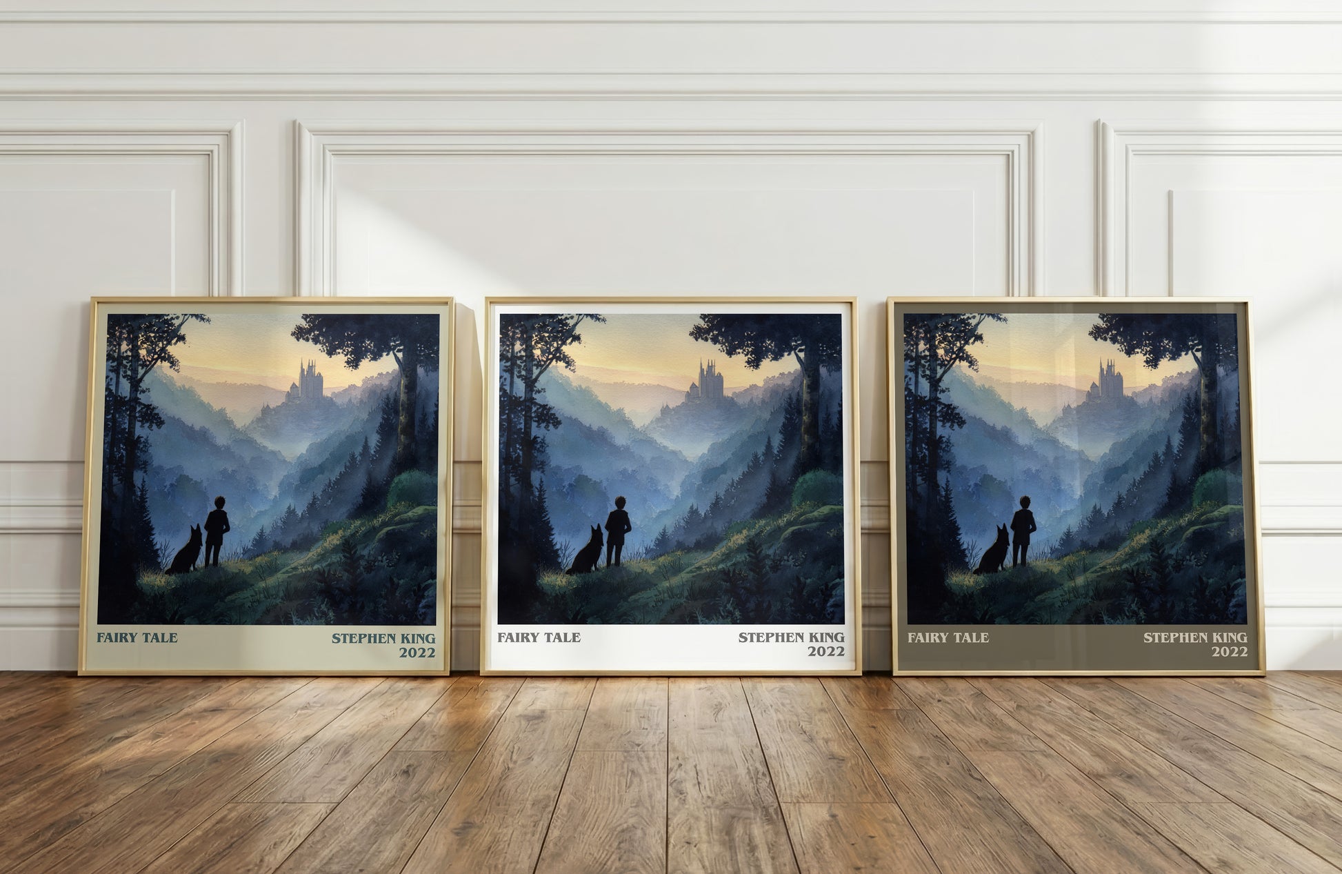Fairy Tale literary print framed by window – literary home decor