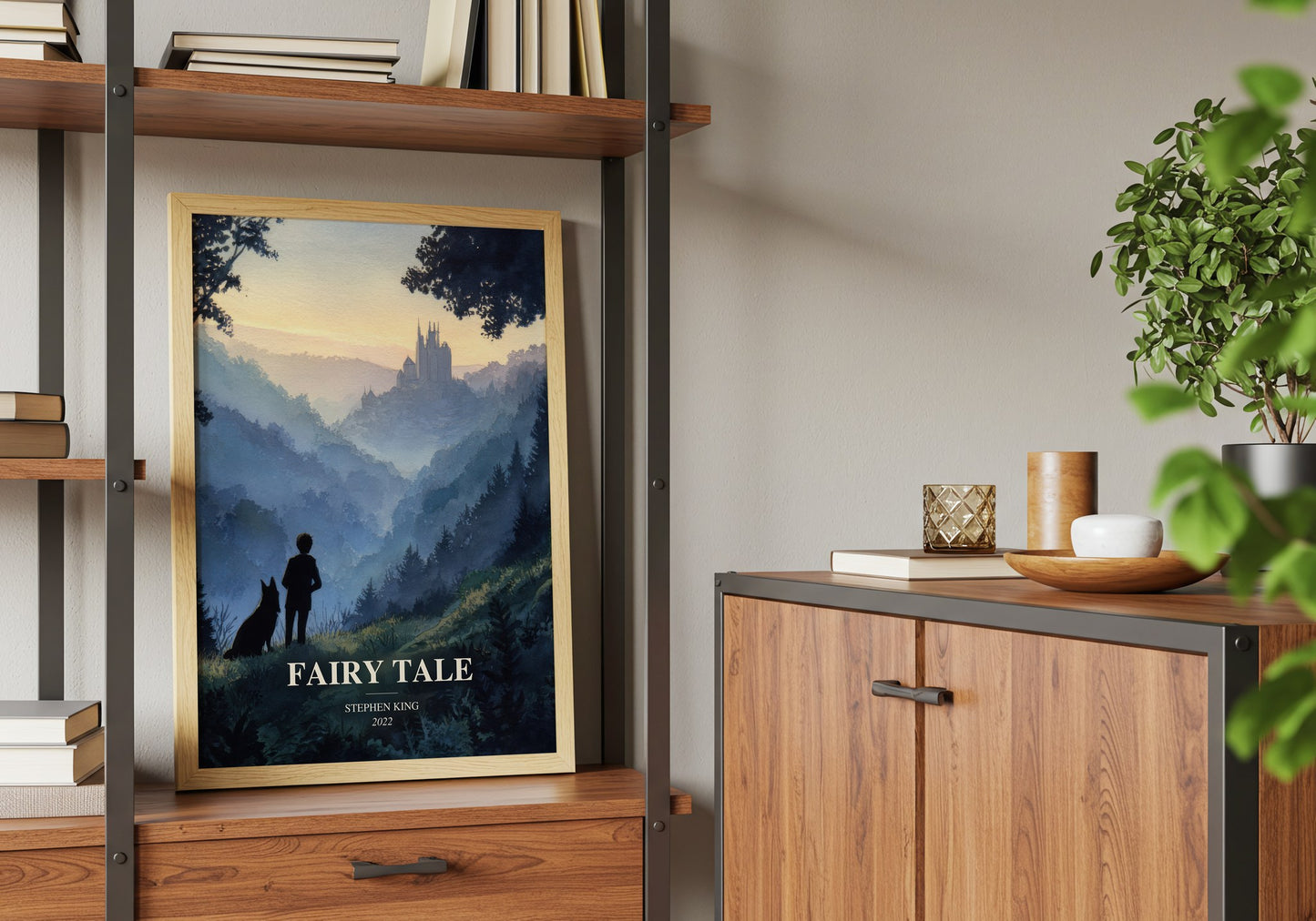 Fairy Tale book watercolour illustration paper finish options – matte satin gloss