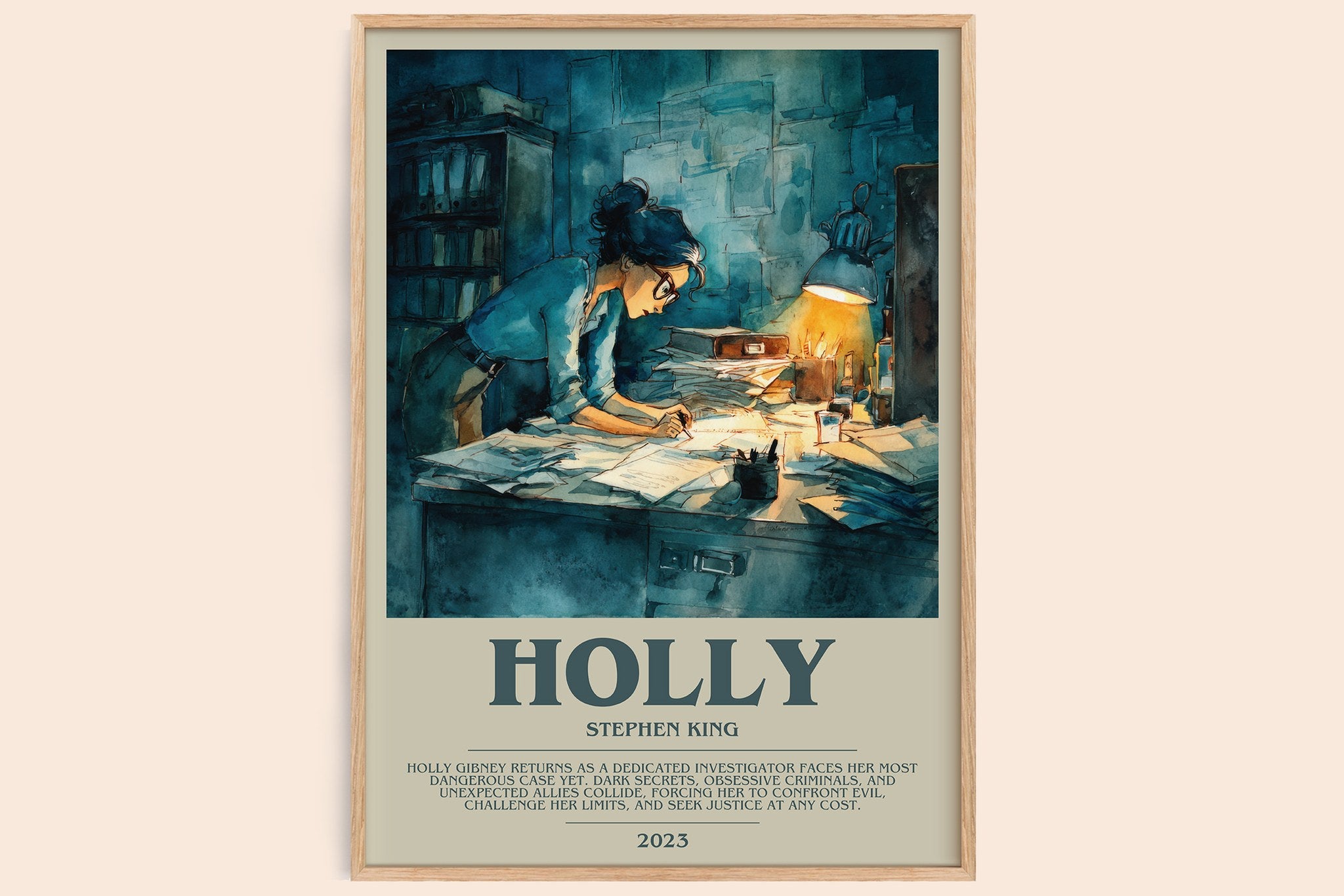 Holly Bookish Wall Art by Stephen King