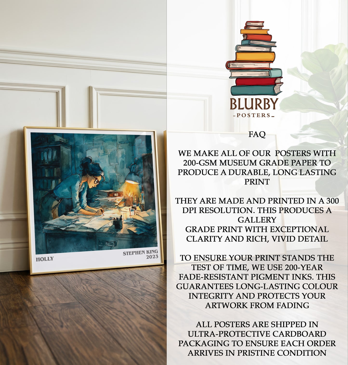 Holly Literary Art Print by Stephen King