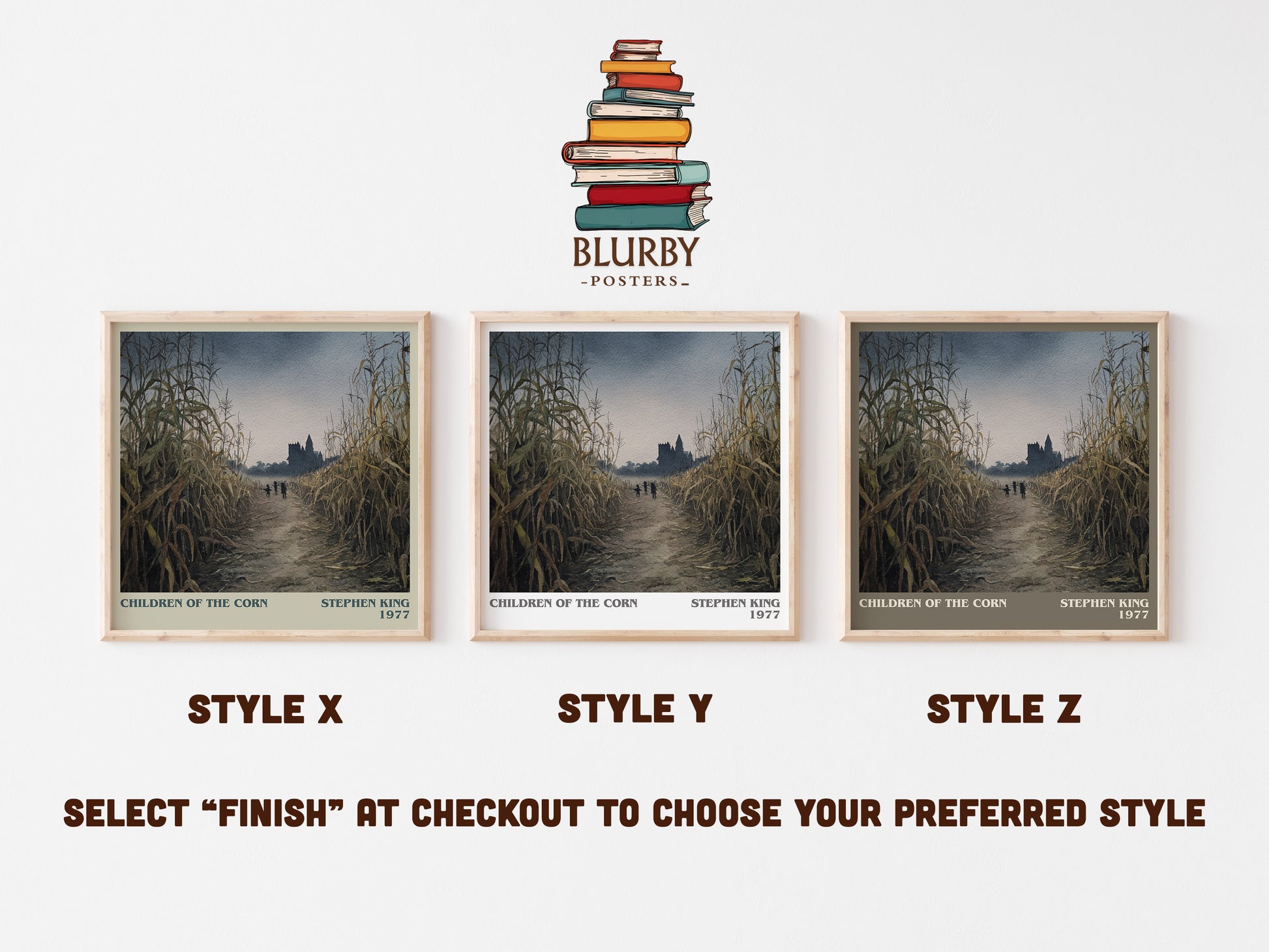 Children of the Corn literary art print colour and style options – Stephen King book art